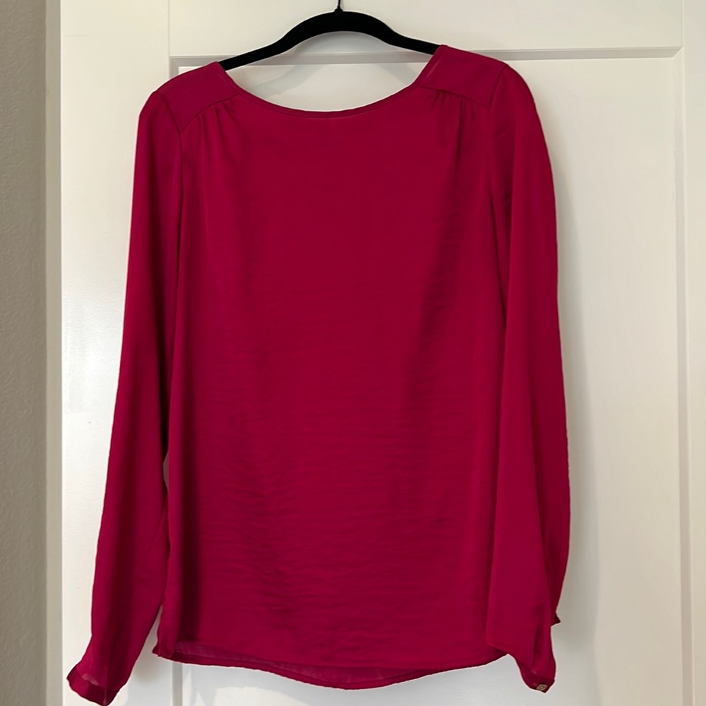 Hot pink blouse